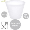 100 Supporti diritti per ovetti di pasqua fazzoletto da 150 g, in plastica trasparente, misura 80 mm x 47 mm h 61 mm