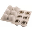 Ispirazioni di frutta Silikomart stampo silicone 6 tra mele, pesche ed albicocche ø62xh52 mm