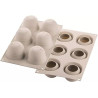 Ispirazioni di frutta Silikomart stampo silicone 6 tra mele, pesche ed albicocche ø62xh52 mm
