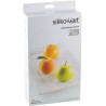 Ispirazioni di frutta Silikomart stampo silicone 6 tra mele, pesche ed albicocche ø62xh52 mm Ispirazioni di frutta Silikomart stampo silicone 6 tra mele, pesche ed albicocche ø62xh52 mm