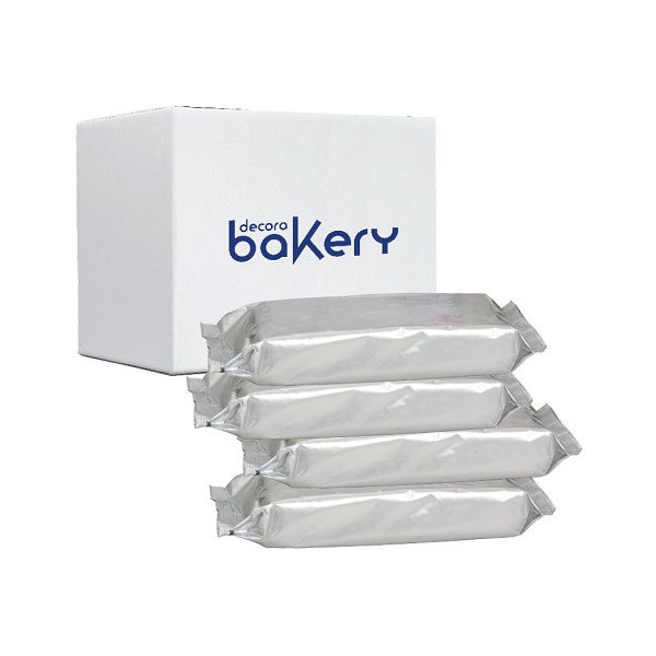 5 Kg di pasta di zucchero bianca Decora in 4 panetti salva freschezza da 1,250 kg