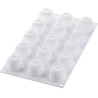 Stampo mela, ciliegia e pesca da 30 ml in silicone bianco da Silikomart