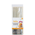 10 Sacchetti fondo rigido rettangolare 7,5+4xh22 cm trasparenti Decora