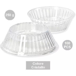 100 Supporti Crystal per uova di Pasqua stagnolate e decorate da 250 g, colore cristallino
