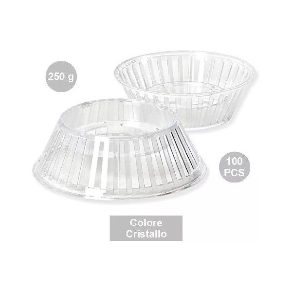 100 Supporti Crystal per uova di Pasqua stagnolate e decorate da 250 g, colore cristallino