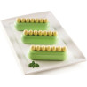 Kit Chic Éclair Silikomart: stampo in silicone sfere set 2 stampi per semifreddi 13x3,8xh4,6 cm Kit Chic Éclair Silikomart: stampo in silicone sfere set 2 stampi per semifreddi 13x3,8xh4,6 cm