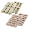 Kit Chic Éclair Silikomart: stampo in silicone sfere set 2 stampi per semifreddi 13x3,8xh4,6 cm Kit Chic Éclair Silikomart: stampo in silicone sfere set 2 stampi per semifreddi 13x3,8xh4,6 cm