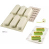 Kit Chic Éclair Silikomart: stampo in silicone sfere set 2 stampi per semifreddi 13x3,8xh4,6 cm Kit Chic Éclair Silikomart: stampo in silicone sfere set 2 stampi per semifreddi 13x3,8xh4,6 cm