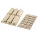 Kit Chic Éclair Silikomart: stampo in silicone sfere set 2 stampi per semifreddi 13x3,8xh4,6 cm