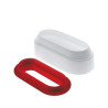 Jr. Pillow Silikomart: stampo in silicone, da 600 ml , 190x73xh60 mm con cutter per torta a pillola