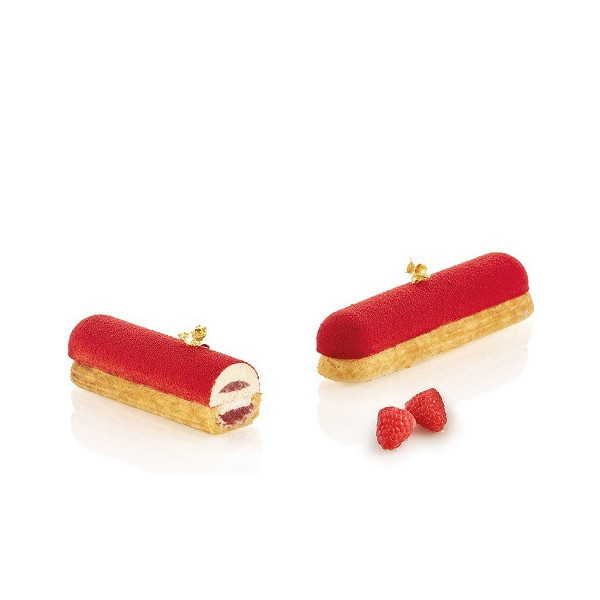 Kit Eclair: stampo Eclair Top accoppiato stampo airplus 11 per basi choux da Silikomart