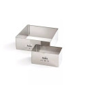 Decora Sagoma Inox Rettangolare (5×9/7×11cm) – Cornice per Semifreddi, Mousse e Gelati (H4,5cm)
