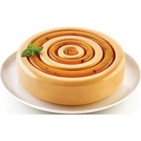 Color Silikomart: stampo in silicone grigio per torte ø20xh5 cm con effetto 3D