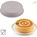 Color Silikomart: stampo in silicone grigio per torte ø20xh5 cm con effetto 3D