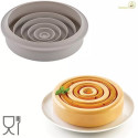 Color Silikomart: stampo in silicone grigio per torte ø20xh5 cm con effetto 3D