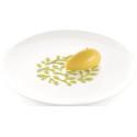 Stencil ramo Silikomart: stampo in silicone giallo per decoro a piatto di rametti ⌀100 h 1 mm - set 2 pz