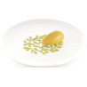 Stencil ramo Silikomart: stampo in silicone giallo per decoro a piatto di rametti ⌀100 h 1 mm - set 2 pz