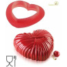 Lovely 1200 Silikomart: stampo in silicone bianco cuore intrecciato di 182x173xh68 mm con cutter Lovely 1200 Silikomart: stampo in silicone bianco cuore intrecciato di 182x173xh68 mm con cutter