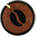 Mini coffee decor Silikomart: stampo in silicone bianco o tappeto decorativo a tema caffè di ø60xh1,7 mm