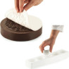 Mini o Coffee Decor Silikomart: stampo in silicone tappeto decorativo a tema caffè di ø60 o ø145xh1,7 mm