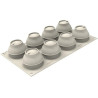 Méduse Silikomart: stampo silicone per 8 monoporzioni meduse 3D ø5,8xh5,6 cm