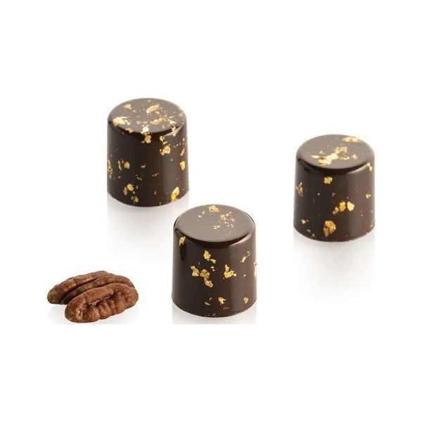 Cilindro 01 P Silikomart: stampo in tritan per 24 cioccolatini a forma cilindrica di ø22xh22 mm