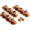 Auror B Silikomart: stampo in Tritan, CH048 linea Chocado, per 10 barrette di cioccolato 11x3 h 1,7 cm