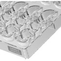 Auror B Silikomart: stampo in Tritan, CH048 linea Chocado, per 10 barrette di cioccolato 11x3 h 1,7 cm