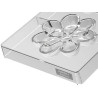 Aurora T Silikomart: stampo Tritan, CH049 linea Chocado, 2 tavolette cioccolato a forma fiore ø110xh17 mm