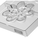 Aurora T Silikomart: stampo Tritan, CH049 linea Chocado, 2 tavolette cioccolato a forma fiore ø110xh17 mm