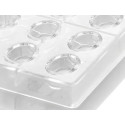 Ovale 01 P Silikomart: stampo Tritan CH014 linea Chocado per 24 cioccolatini ovali 33x23 h 15 mm