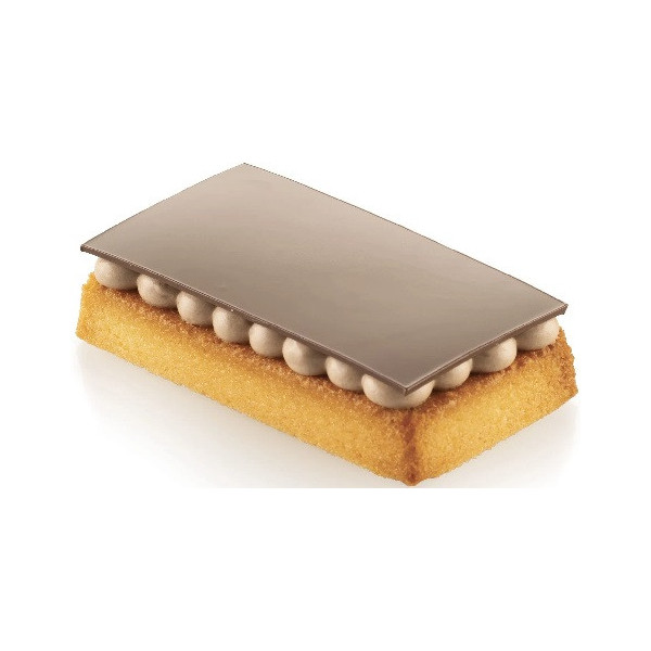 Rectangle Silikomart: stampo silicone nero SQ095 sessantaquaranta 36 mini tortine 87x48xh15 mm