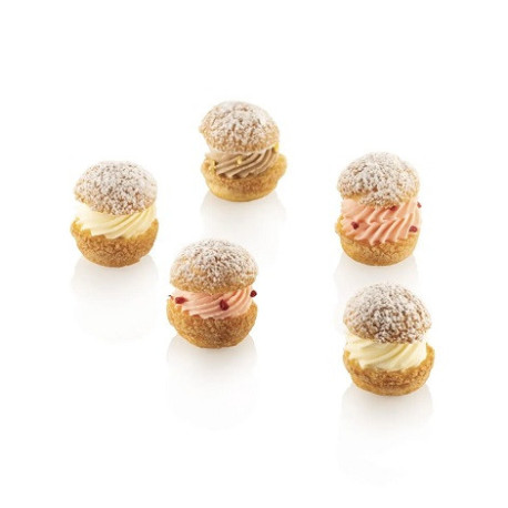 Air Plus Round 36 Silikomart: stampo silicone microforato teglia forno 60x40 per 70 dolcetti o tartellette tonde ø3,6xh1 cm