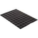 Air Plus Round 36 Silikomart: stampo silicone microforato teglia forno 60x40 per 70 dolcetti o tartellette tonde ø3,6xh1 cm