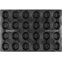 Air Plus Round 36 Silikomart: stampo silicone microforato teglia forno 60x40 per 70 dolcetti o tartellette tonde ø3,6xh1 cm