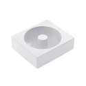 Savarin 115 Silikomart: stampo silicone bianco Tortaflex per monoporzione ciambella ø115xh4 cm volume 345 ml