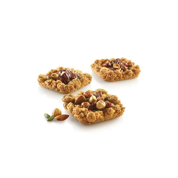 Air Plus 19 Square 30x40 Silikomart: stampo silicone e fibra di vetro microforato 6 impronte 8,5x8,5xh2 cm