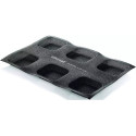 Air Plus 19 Square 30x40 Silikomart: stampo silicone e fibra di vetro microforato 6 impronte 8,5x8,5xh2 cm
