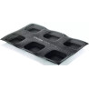 Air Plus 19 Square 30x40 Silikomart: stampo silicone e fibra di vetro microforato 6 impronte 8,5x8,5xh2 cm