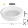 Essenziale 1000 Silikomart: stampo in silicone bianco per semifreddi tondi di ø18xh4 cm