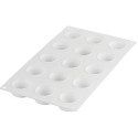 Essenziale 30 Silikomart: stampo tondo in silicone bianco per semifreddi mignon ø45h20 mm