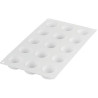 Essenziale 30 Silikomart: stampo tondo in silicone bianco per semifreddi mignon ø45h20 mm