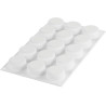 Essenziale 30 Silikomart: stampo tondo in silicone bianco per semifreddi mignon ø45h20 mm
