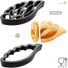 Papillon Silikomart: set di 2 stampi in T-Plus+ a forma di ali di farfalla di misura 185x88xh25 mm