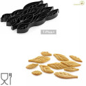 Voila' Cookie Leaves Silikomart: tagliapasta e stampo in T-Plus+ a forma di foglie da 24x15xh2 cm