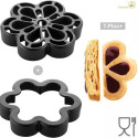 Marguerite Silikomart: set 2 tagliapasta stampi T-Plus+ per margherite di ø13,5 xh2,5 cm