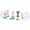 Set per decorazione a tema calcio con 2 porte e 7 giocatori in plastica per alimenti da Decora