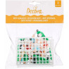 Set per decorazione a tema calcio con 2 porte e 7 giocatori in plastica per alimenti da Decora