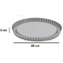 Stampo furbo per crostata in acciaio antiaderente ø28xh3 cm Decora