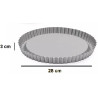 Stampo furbo per crostata in acciaio antiaderente ø28xh3 cm Decora